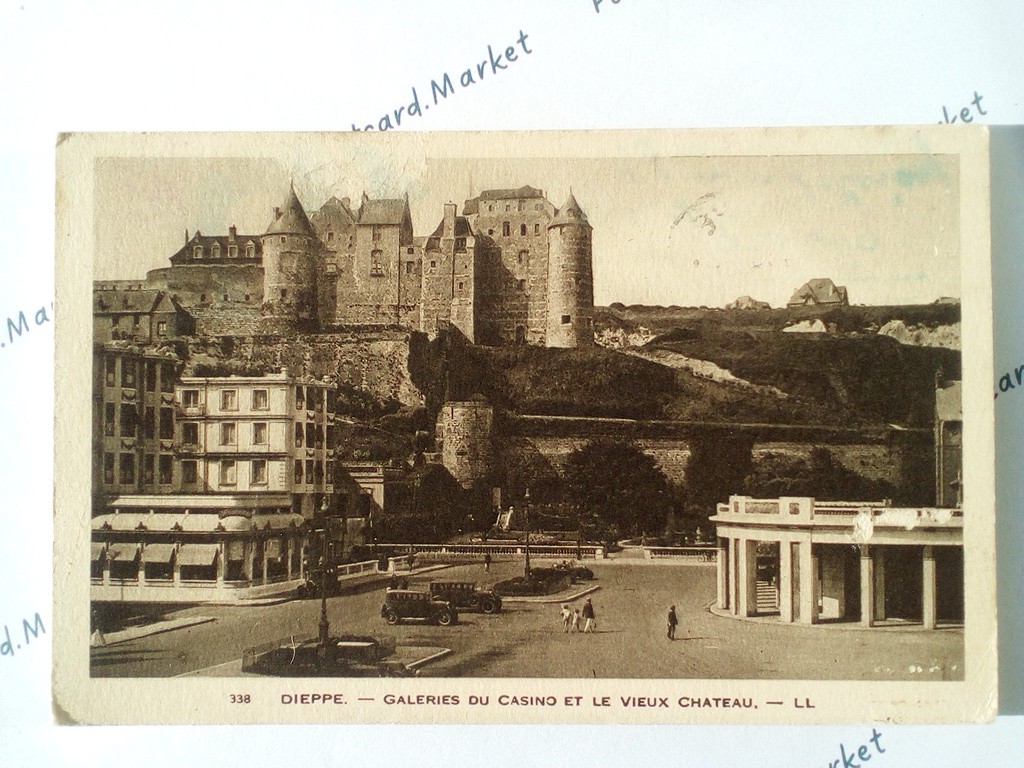 /France/Dieppe/FR_place_1948_Dieppe. GALERIES DU CASINO ET LE VIEUX CHATEAU.jpg